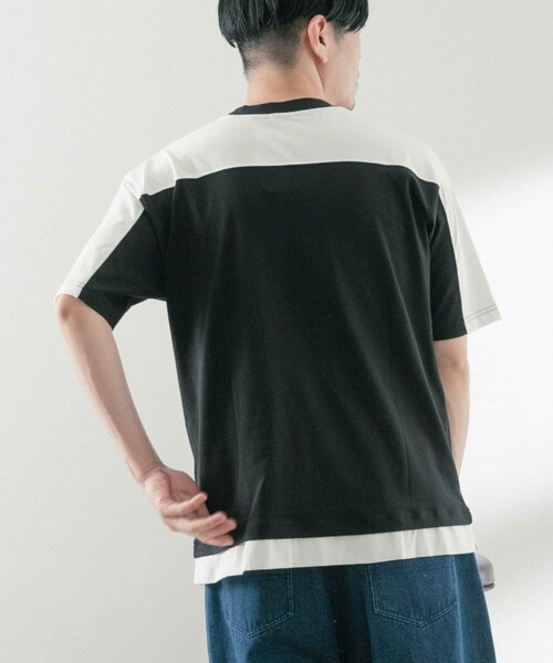 ITEMS URBANRESEARCH（アイテムズ アーバンリサーチ）の「フハクキリカエ TCクルーネックTシャツ（Tシャツ/カットソー・メンズ・BLU/BLK/GRN・M/L）」の14枚目の写真