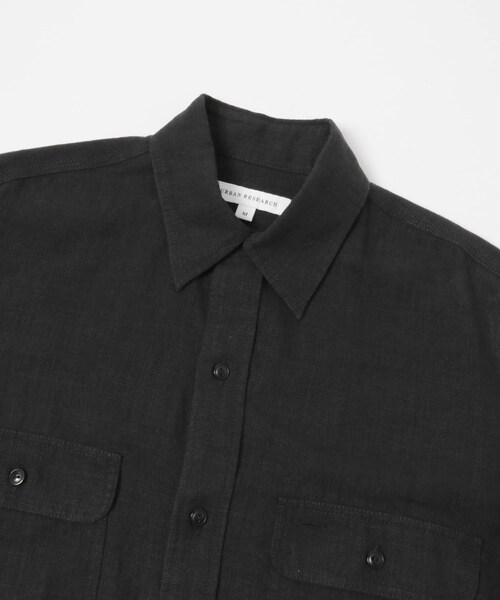 URBAN RESEARCH（アーバンリサーチ）の「SANDWASH LINEN WORK SHIRTS（シャツ/ブラウス・メンズ・WHITE/BLACK/BROWN/NAVY・M/L）」の10枚目の写真