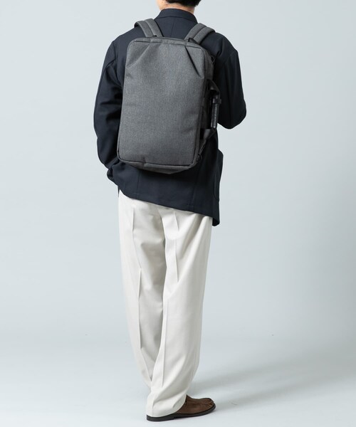 RODE SKO（ロデスコ）の「撥水タック3WAYリュックサック（バックパック/リュック・メンズ・BLACK/CHARCOAL・one）」の20枚目の写真