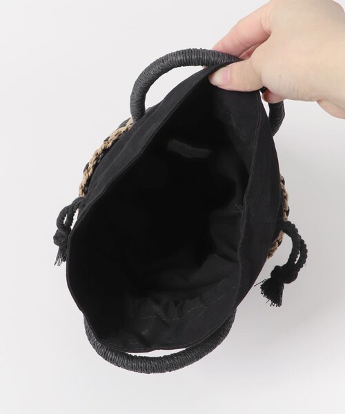 URBAN RESEARCH DOORS（アーバンリサーチドアーズ）の「巾着カゴバッグ（ハンドバッグ・レディース・BLACK/GRAGE・one）」の11枚目の写真