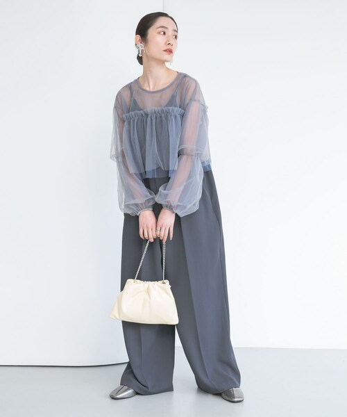 KBF（ケイビーエフ）の「ボールチェーンギャザーBAG（ハンドバッグ・レディース・SILVER/YELLOW/BLACK・one）」の16枚目の写真