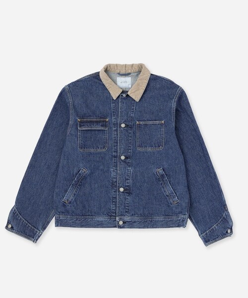 Saturdays NYC（サタデーズ ニューヨークシティ ）の「Antoine Coverall Jacket（デニムジャケット・レディース・ブラック/ブルー・L/M/S/XL）」の7枚目の写真