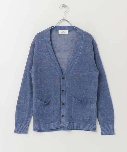 URBAN RESEARCH Sonny Label（アーバンリサーチサニーレーベル）の「トップカラーリネンカーディガン∴（カーディガン/ボレロ・メンズ・オレンジ/グレー/ブルー/グリーン・M/L）」の12枚目の写真