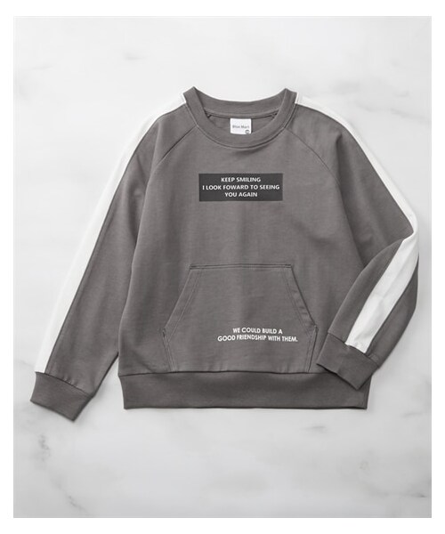 ラッキー様　スウェット　トレーナー　ノバチェック　子供　130 セール☆1290円→990円 キッズ 110-140 トレーナー 裏毛