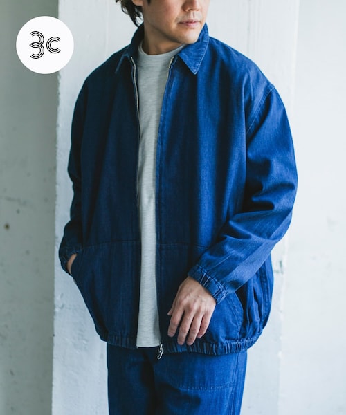 URBAN RESEARCH DOORS(アーバンリサーチドアーズ)の「Denim Zip Blouson(デニムジャケット・メンズ・INDIGO/ONE WASH・M/L/XL)」の2枚目の写真
