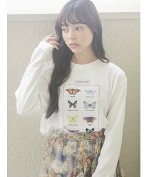merry jenny | PAPILLONS long Tee(Tシャツ/カットソー)