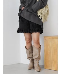 Ungrid | コットンレースパッチワークショートパンツ(その他パンツ)