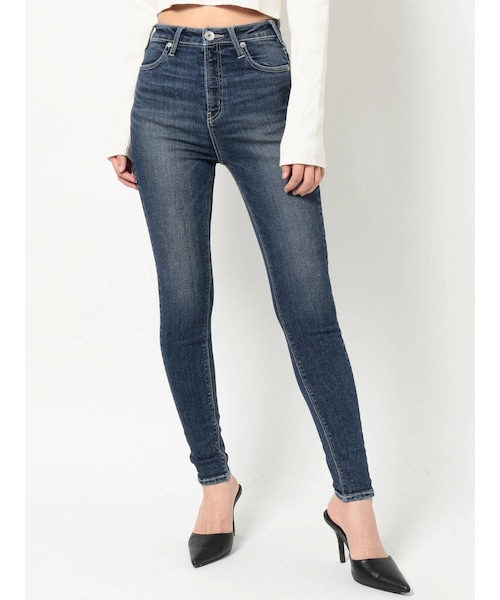 GYDA（ジェイダ）の「H/W CALIKスキニーデニムパンツ（デニムパンツ・レディース・ブラック/ブルー/アイスブルー/インディゴ・S）」の3枚目の写真