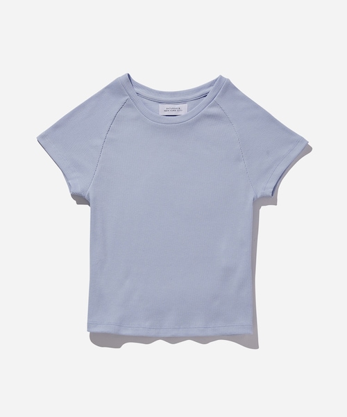 Saturdays NYC（サタデーズ ニューヨークシティ ）の「Raglan Rib Fitted Tee（Tシャツ/カットソー・レディース・キナリ/キミドリ/サックス・L/M/S/XS）」の22枚目の写真