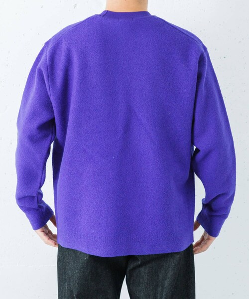 URBAN RESEARCH(アーバンリサーチ)の「ULTERIOR S/M FINE WOOL KNIT PULLOVER(ニット/セーター・メンズ・BLACK/R.PURPLE/V. RED・M/L)」の8枚目の写真