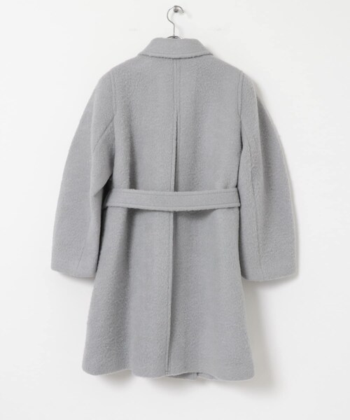 URBAN RESEARCH（アーバンリサーチ）の「AMOMENTO　ALPACA RAGLAN COAT（ステンカラーコート・レディース・SKY BLUE/BLACK/BROWN・0）」の13枚目の写真