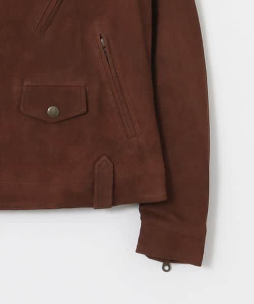 URBAN RESEARCH（アーバンリサーチ）の「SUPP.　別注 SUEDE RIDERS JACKET（ライダースジャケット・レディース・BROWN・S/M）」の12枚目の写真