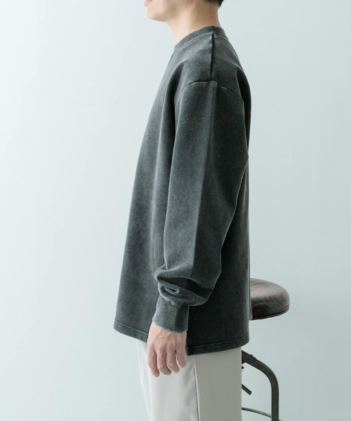 ITEMS URBANRESEARCH(アイテムズ アーバンリサーチ)の「フェードダンボール クルーネックTops(Tシャツ/カットソー・メンズ・BLK/NVY/GRN・M/L)」の14枚目の写真