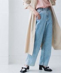 nissen | デニムワイドパンツ(股下73cm)(パンツ)