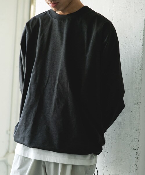 URBAN RESEARCH DOORS（アーバンリサーチドアーズ）の「『吸水速乾/接触冷感/イージーケア』クイックドライ ドロストロングスリーブTシャツ（Tシャツ/カットソー・メンズ・WHITE/GRAY/NVYxGRY/CHARCOAL・M/L）」の20枚目の写真