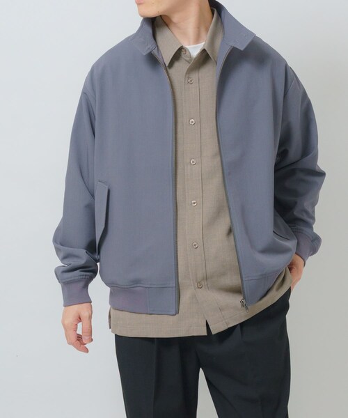 ITEMS URBANRESEARCH（アイテムズ アーバンリサーチ）の「TRストレッチ ハリントンジャケット（ブルゾン・メンズ・BLK/GRY/BEG・M/L）」の19枚目の写真