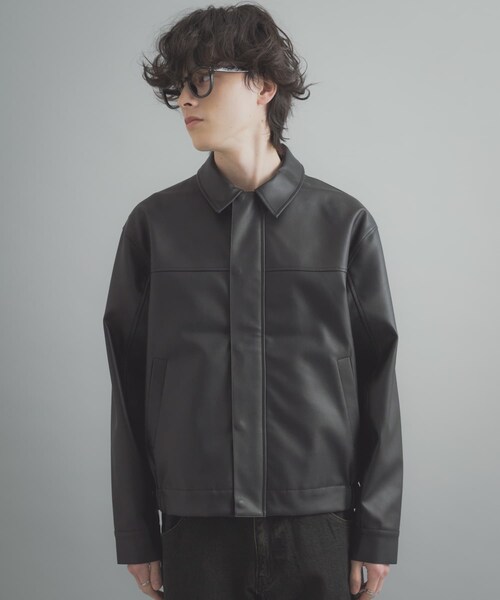 SENSE OF PLACE by URBAN RESEARCH（センスオブプレイスバイアーバンリサーチ）の「FLジップブルゾン（ブルゾン・メンズ・BLACK/GREIGE・M/L）」の12枚目の写真