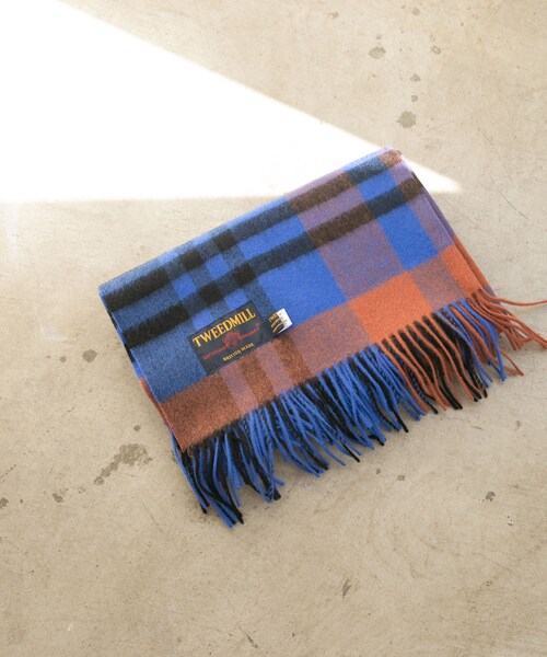 URBAN RESEARCH（アーバンリサーチ）の「TWEED MILL　Lambs wool stole（マフラー・レディース・B THOMPSON/BK NATURAL/S CHECK・-）」の3枚目の写真