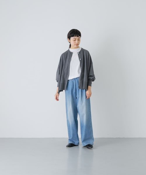 かぐれ(カグレ)の「ハイツイストコットンワイドカーディガン(カーディガン/ボレロ・レディース・BLACK/GRAY/NAVY・Free)」の22枚目の写真