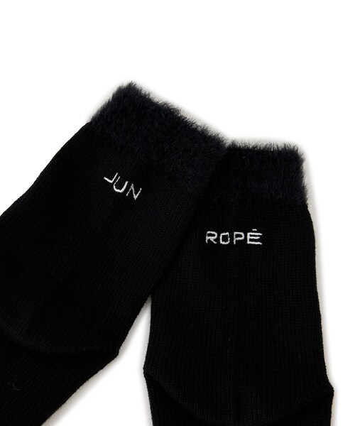 ROPE'(ロペ)の「ファーコンビ ミドルソックス(ソックス/靴下・レディース・ブラック/ホワイト・F)」の16枚目の写真