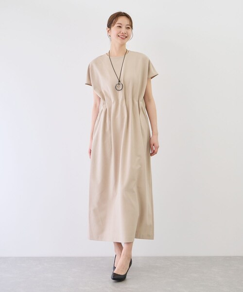 Jayro(ジャイロ)の「リネンタッチタックイージーワンピース(ワンピース・レディース・ブラック/チャコール/ベージュ・M)」の19枚目の写真