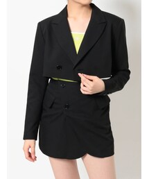 EVRIS | ショートレングスジャケット【セットアップ着用可能】(テーラードジャケット)