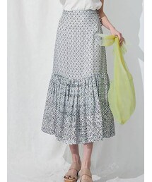 MERCURYDUO | カットワーク刺繍タイルパターンスカート(スカート)