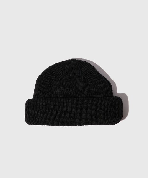 ADAM ET ROPE'(アダムエロペ)の「【KIJIMA TAKAYUKI/キジマ タカユキ】KNIT DECK CAP(ニットキャップ/ビーニー・メンズ・ブラック/グレー/ベージュ/ブルー/オレンジ・F)」の1枚目の写真