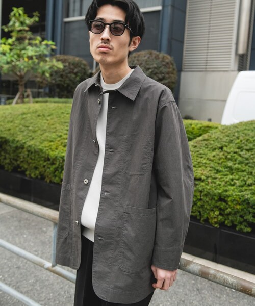URBAN RESEARCH DOORS（アーバンリサーチドアーズ）の「バイオウォッシュ カバーオール ミドルジャケット（カバーオール・メンズ・GREIGE/CHARCOAL・M/L）」の17枚目の写真