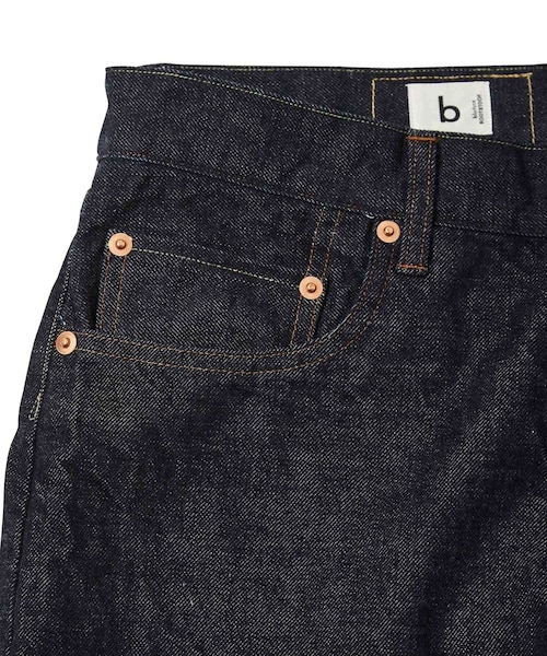 ADAM ET ROPE'（アダムエロペ）の「【blurhms ROOTSTOCK】12.9oz Selvage Denim Pants STANDARD（デニムパンツ・メンズ・ブルー系・2/3）」の7枚目の写真