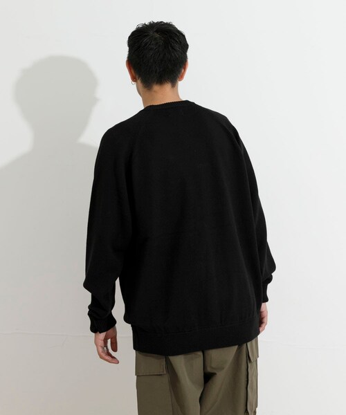 THE GOODLAND MARKET（ザグッドランドマーケット）の「KEIMEN　KM-Crewneck Knit（ニット/セーター・メンズ・Gray/Black/Green・M/L/XL）」の7枚目の写真