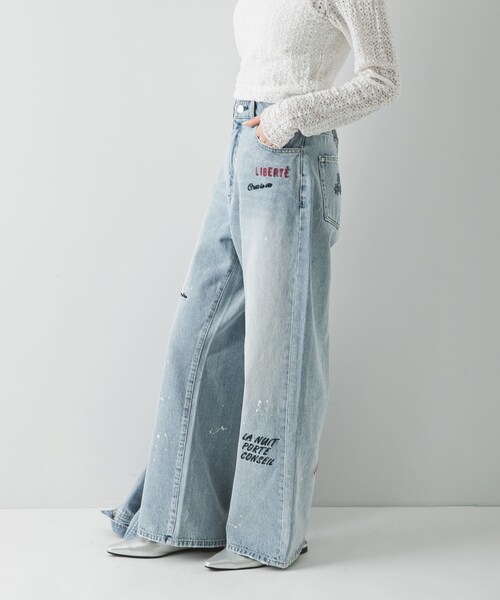 URBAN RESEARCH（アーバンリサーチ）の「『別注』PICCADILLY×URBAN RESEARCH　刺繍デニムパンツ（デニムパンツ・レディース・LT GRAY/LT INDIGO・36/38/40）」の17枚目の写真