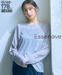 slattgir | 高身長　シアープルオーバー（トールサイズ）Essenave(Tシャツ/カットソー)