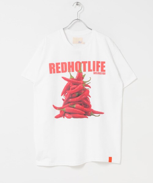 THE GOODLAND MARKET（ザグッドランドマーケット）の「TONY　Red Hot Life Tee（Tシャツ/カットソー・メンズ・WHT/BLK・L/XL）」の6枚目の写真