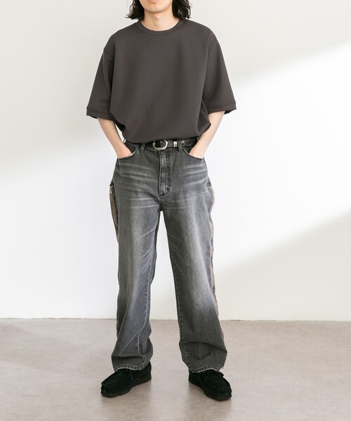 URBAN RESEARCH Sonny Label（アーバンリサーチサニーレーベル）の「Wrangler　WREMAKE SIDE ZIP FLARE（デニムパンツ・メンズ・BK REMAKE/BL REMAKE・S/M）」の8枚目の写真