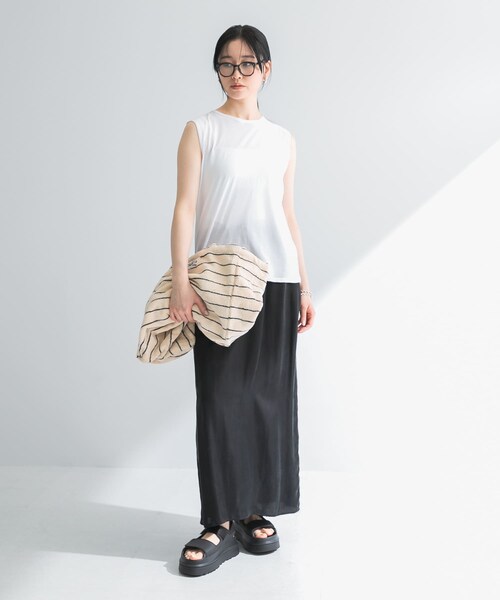URBAN RESEARCH(アーバンリサーチ)の「NARAM WEEKEND BAG(トートバッグ・レディース・Creme Ink/Lilac Yel/Seafoam D・-)」の9枚目の写真
