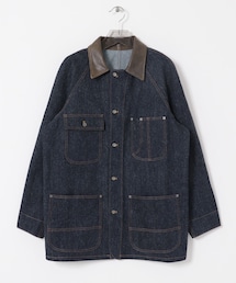 URBAN RESEARCH | Cale　コットンシルクデニムカバーオール(カバーオール)