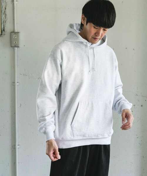 URBAN RESEARCH DOORS(アーバンリサーチドアーズ)の「裏起毛プルオーバーフーディー(パーカー・メンズ・ASH GRAY/TOP CCL・M/L)」の9枚目の写真
