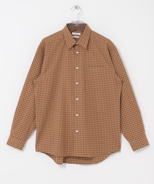 URBAN RESEARCH(アーバンリサーチ)の「FUJI COTTON CHECK SHIRTS(シャツ/ブラウス・メンズ・GRAY/BROWN・4/5)」の17枚目の写真