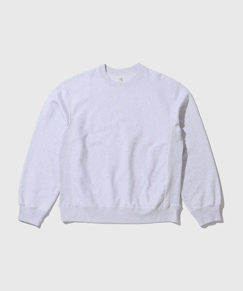 ADAM ET ROPE'（アダムエロペ）の「【blurhmsROOTSTOCK】Soft&Hard Sweat Crew-Neck P/O（スウェット・メンズ・ライトグレー/パープル・2/3）」の2枚目の写真