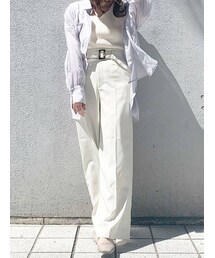 dazzlin | ハイウエストタックワイドパンツ(その他パンツ)