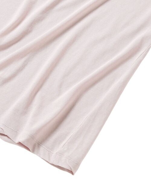 bonjour records(ボンジュールレコーズ)の「BATONER/バトナー CHIFFON T-SHIRT (COMPACT)(Tシャツ/カットソー・レディース・ホワイト/ピンク系・1)」の7枚目の写真