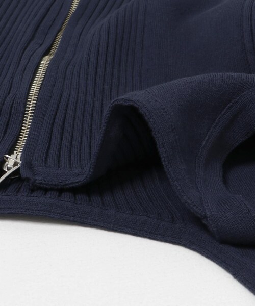THE GOODLAND MARKET（ザグッドランドマーケット）の「cwtch　COTTON KNIT ZIPTOPS（カーディガン/ボレロ・レディース・IVORY/NAVY/ORANGE・FREE）」の18枚目の写真