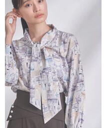 TONAL | Parisモチーフボウタイブラウス(シャツ/ブラウス)