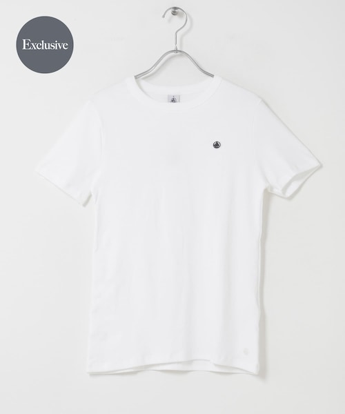 URBAN RESEARCH DOORS(アーバンリサーチドアーズ)の「『別注』PETIT BATEAU×DOORS EMBROIDERYT-SHIRTS(Tシャツ/カットソー・レディース・ECUME/BELUGA/SMOKING・XS/S/M)」の1枚目の写真