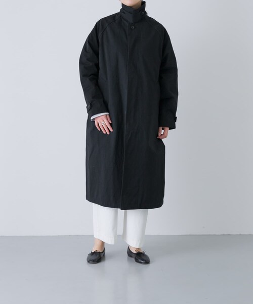 かぐれ(カグレ)の「コットンバルコート(ステンカラーコート・レディース・IVORY/BEIGE/BLACK・Free)」の19枚目の写真