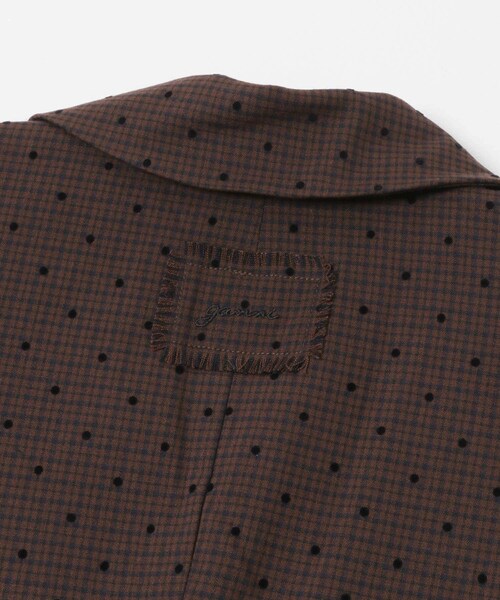 URBAN RESEARCH（アーバンリサーチ）の「GANNI　FLOCKCHECK SUITING BLAZER（テーラードジャケット・レディース・C COFFEE・36）」の9枚目の写真