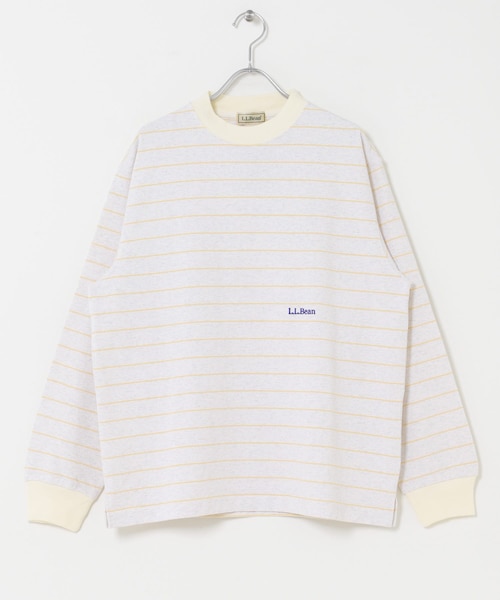 URBAN RESEARCH DOORS（アーバンリサーチドアーズ）の「L.L.Bean JAPAN EDITION　LONGSLEEVESTRIPEDT-SHIRTS（Tシャツ/カットソー・レディース・OFF/GREEN/BIRCH/YEL/NAVY/TEAL/GREY/RED・M）」の7枚目の写真
