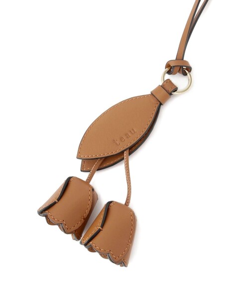 ROPE'（ロペ）の「【teau・牛革】panier tulip ring charm（キー/バッグチャーム・ネックレス）（チャーム・レディース・ブラック/グレー/キャメル/ピンク/イエロー・F）」の19枚目の写真