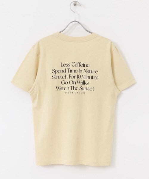 URBAN RESEARCH ROSSO（アーバンリサーチロッソ）の「WAVEUNION　SELF CARE IDEA T-SHIRTS（Tシャツ/カットソー・レディース・GRAY/WHITE/BEIGE・1）」の14枚目の写真